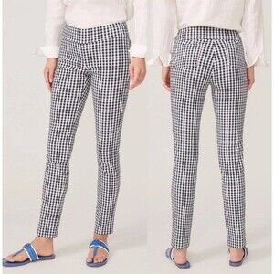 J. McLaughlin Black and White Checkered Ankle Pants